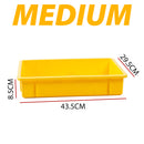 idrop Yellow Rectangular Crate Tray for Bakery & Industrial / Dulang Kuning Untuk Kegunaan Industri & Dapur / 用于烘焙和工业的黄色矩形板条箱托盘