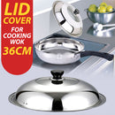 idrop 36CM Stainless Steel Cooking Wok Lid Cover