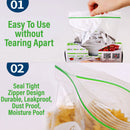 idrop [ 36PCS ] Fresh Keeping Sealed Food Packaging Zipper Bag [ 14cm X 16cm ] / Beg Bungkus Makanan / 小号密封袋14*16CM