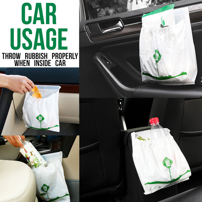 idrop 15PCS Car Household Convenient Sticky Mount Waterproof Rubbish Garbage Storage Bag [ 24cm x 18cm ]