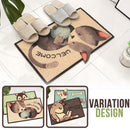 idrop [ 39cm x 59cm ] Household Cartoon Floor Foot Door mat