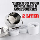 idrop [ 2L ] Stainless Steel Food Storage Thermos Container