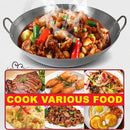 idrop [ 40CM ] Stainless Steel Double Ear Kitchen Cooking Wok / Kuali Periuk Memasak Keluli Tahan Karat / 不锈钢双耳厨房炒锅