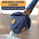 idrop Triangle Foldable Rotating Water Absorbant Flat Mop / Mop Lantai Rata Serap Air Boleh Putar dan Lipat / 三角拖把家用拧水拖把懒人旋转蝴