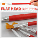 idrop 6pcs Flat Head Paint Brush Set