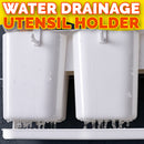 idrop Wall Mounted 3-Cup Kitchen Utensil Drainage Holder