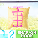 idrop Flexible Folding Plastic Pillow Drying Hanger Rack