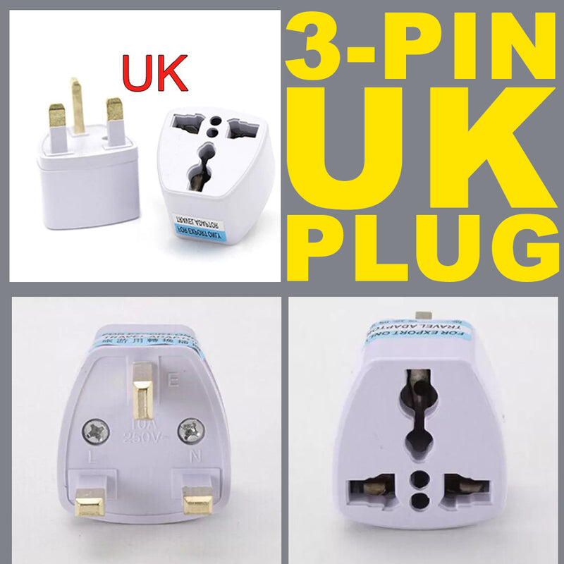 idrop 3-PIN UK Plug Travel Adapter Conversion Socket [ 250V Max : 10A 1000W ]