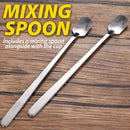 idrop [ 420ml ] High Temperature Resistant Drinking Glass Mug / Cawan Minum Kaca Tahan Panas / 锤纹冰川卡通玻璃杯420ML