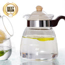 idrop 1 Liter - Drinking Glass Tea Pot