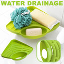 idrop Kitchen Sponge & Soap Sink Corner Shelf Rack / Rak Span dan Sabun Sinki / 塑料三角形水槽置物沥水架