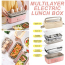 idrop [ 1L ] Electric Lunchbox with Stainless Steel SUS304 Container 300W with FREE Sppon & Chopsticks / Kotak Memasak Elektric / 1L不锈钢电热饭盒(蒸煮饭盒)(304)(300W)(内置勺筷