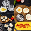 idrop [ 3IN1 ] Love Shape Egg Cooker Maker Mold SUS304 Stainless Steel / Acuan Masak Telur Corak Hati / 爱心煮蛋器304不锈钢