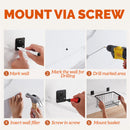 idrop Wall Mounted Kitchen Storage Steel Shelf Rack with Water Draining Tray