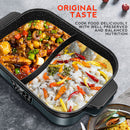 idrop [ 2 IN 1 ] Multifunction Cooking Nonstick Shabu-Shabu Electric Hotpot Cooker / Perkakas Masak Elektrik Hotpot Tidak Lekat / 1350W麦饭石多功能电烤盘(电热锅)