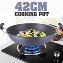 idrop 42CM - JM Double Handle Kitchen Cooking Frying Pot
