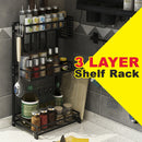 idrop [ 2 Layer / 3 Layer ] Stainless Steel Kitchen Countertop Storage Shelf rack