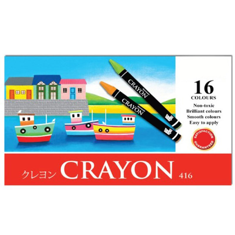 Idrop 16pcs Non Toxic Kids Stationary Drawing Coloring Color Crayon for Children