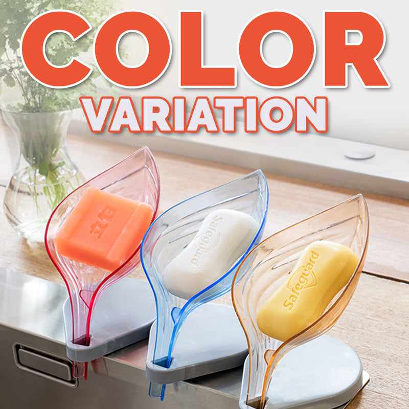idrop Soap & Sponge Leaf Shape Shower Toilet Holder