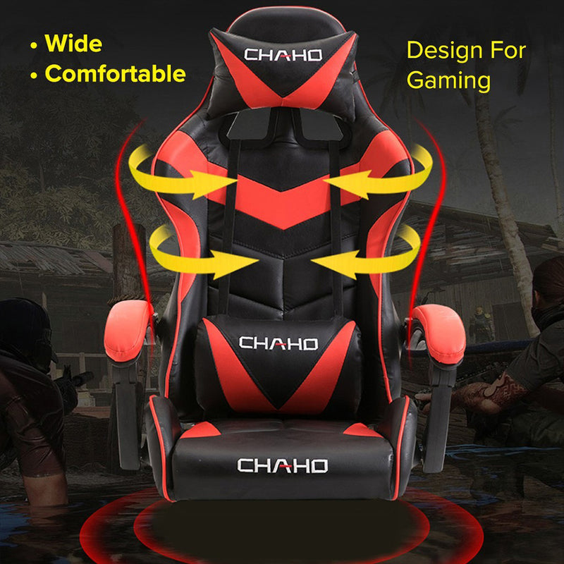 idrop CHAHO Ergonomic E-Sport Gaming Chair With Adjustable Reclining Backrest & Seat Height / Kerusi Permainan Komputer E-Sukan / 电竞电竞椅