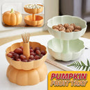 idrop [ 2 LAYER ] Pumpkin Shape Dried Fruit Snack & Candy Storage Bowl Tray Snack Plate / Bekas Simpan Makanan & Gula-Gula / 塑料南瓜双层果盘
