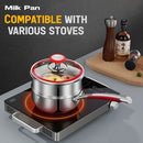 idrop [ 18CM ] Stainless Steel SUS316 Nonstick Honeycomb Single Handle Milk Pot + Steamer Layer / Periuk Masak Susu Keluli Tahan Karat + Pengukus / 316不锈钢双面蜂窝单柄奶锅+蒸笼18CM