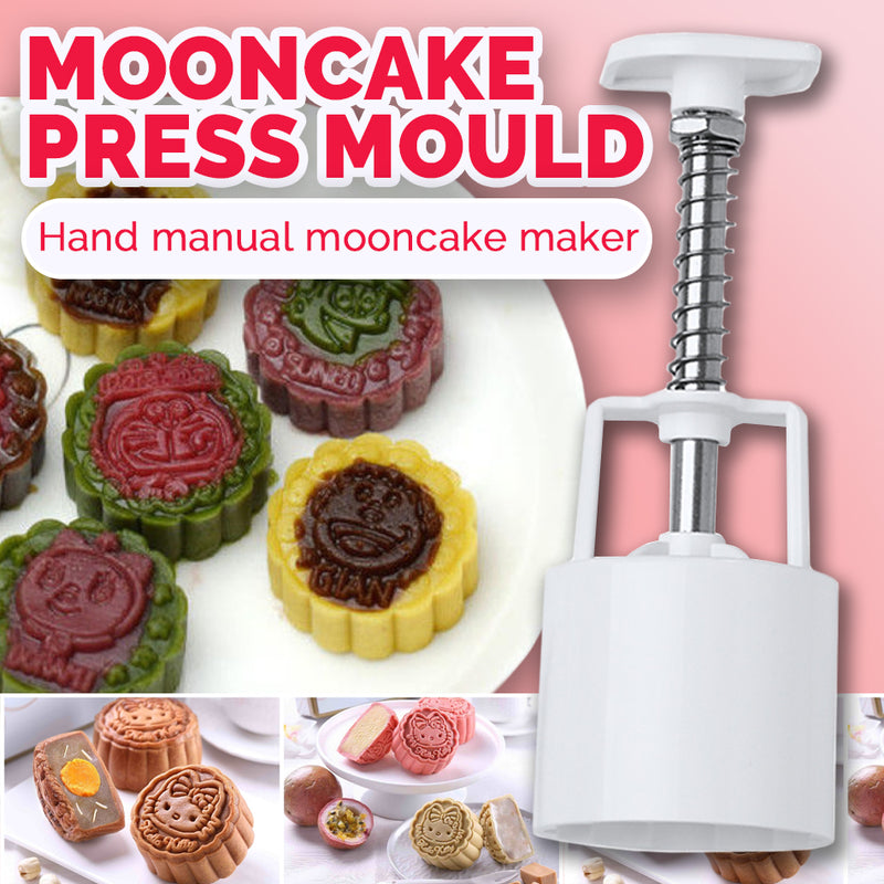 idrop Hand Press Moon Cake Mold [ 6pcs Cartoon Design ]