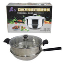 idrop 30CM Stainless Steel Kitchen Cooking Wok Pot