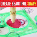 idrop Kaleidoscope Ruler Stationary Multifunction Pattern Drawing Set