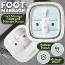 idrop Foldable Collapsible Compact Foot Spa with Feet Massage Roller Infrared Light and Heating Feature