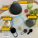 idrop [ 8PCS ] Kitchen Mixing Bowl Set Wash Bowl Mixer & Measuring Cups / Set Mangkuk Pembancuh Basuh & Set Cawan Penyukat / 8件套厨房搅拌碗套装碗搅拌器和量杯套装