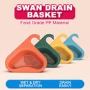 idrop Plastic Swan Draining Sink Basket / Bakul Cuci Bucu Sinki Corak Angsa / 塑料天鹅沥水篮