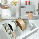 idrop Multifunction Kitchen cabinet drawer storage box [ 30cm(L) x 9cm(W) x 18cm(H) ]