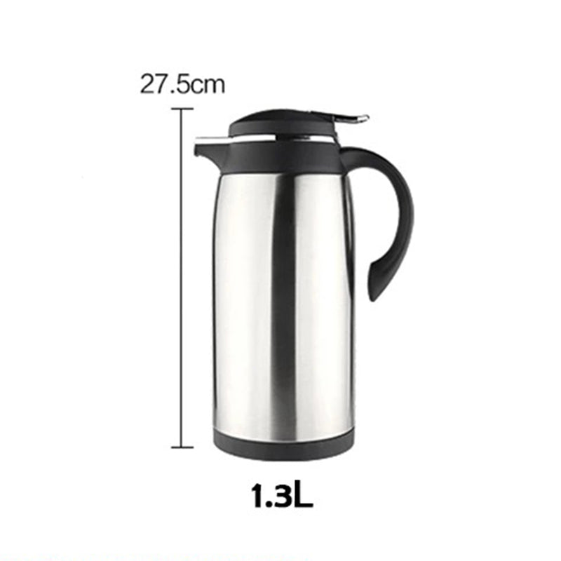 idrop Stainless Steel Heat Preservation Glass Liner Vacuum Thermos Flask (1L, 1.3L, 1.9L)