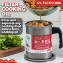 idrop 1.7L Stainless Steel Kitchen Oil Pot Filter Cup