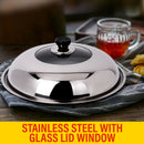 idrop 36CM Stainless Steel Cooking Wok Lid Cover