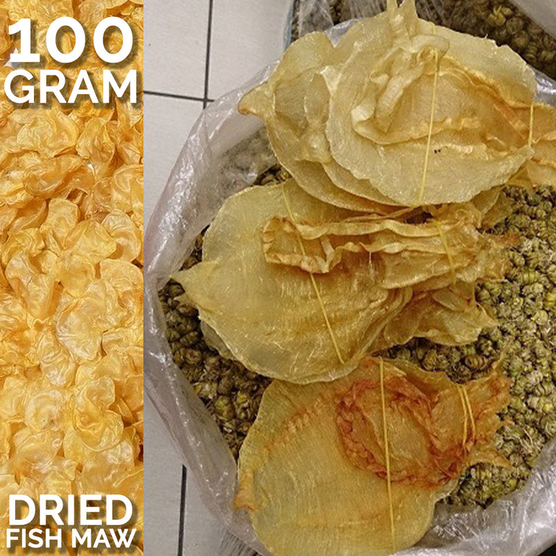 idrop 100g Dried Hong Kong Grouper Fish Maw / Fa Gau | （100克）香港石板上等花胶