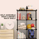 idrop MESH CABINET - 6 Shelving Unit Self Assemble Storage [ JL-SC-097 ]