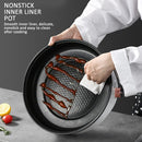 idrop [ 24CM ] Multifunction Nonstick Electric Grill Pan Oven 600W / Gril Masak Elektrik Pelbagai Guna / 24CM多用不粘电烤锅(600W)(英插)