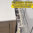 idrop Retractable Adhesive Mounted Hanging 4-Hook Storage Rack / Rak Gantung 4-Cangkuk Boleh Tarik / (强力胶)可伸缩缝隙挂钩(4连钩)