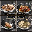 idrop [ 40CM ] 2 Layer SUS316 Stainless Steel Nonstick Cooking Wok and SUS304 Steamer / Kuali Memasak dan Stim / 2层SUS316不锈钢不粘锅和SUS304蒸锅