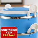 idrop 1400ML 2 Layer Stainless Steel Interior Bowl Lunchbox Portable Insulated Food Container