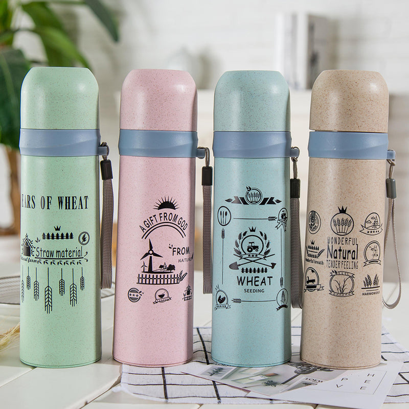 idrop 380ml WHEAT GRAIN Portable Water Drinking Bottle