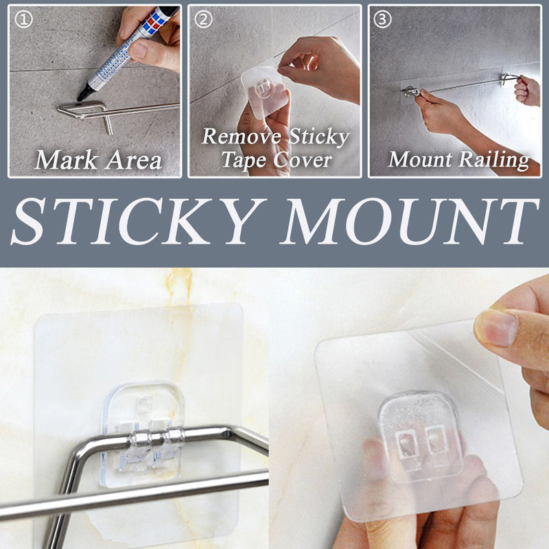 idrop Stainless Steel Towel & Household Item Hanging Railing Rod