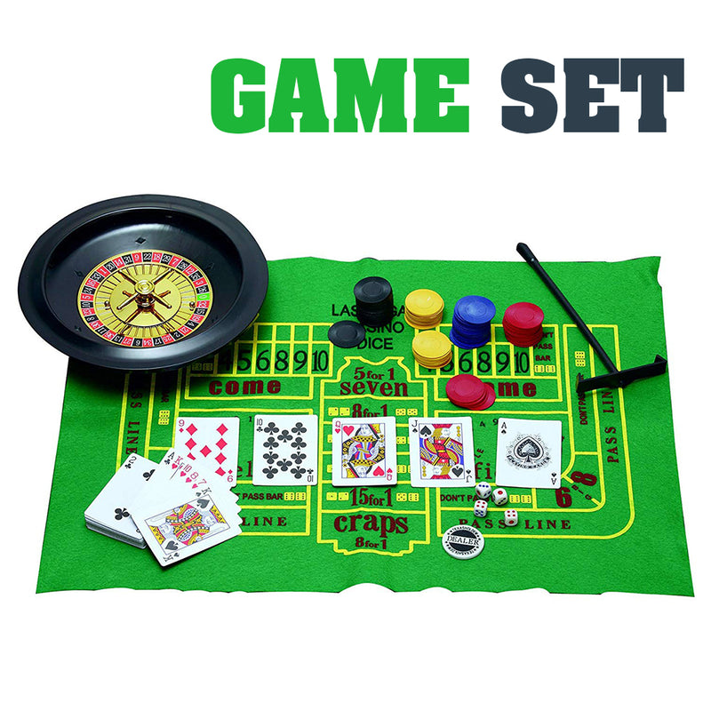 idrop 5 GAME SET - Casino Games [ Roulette/Poker/Black Jack/Craps/Poker Dice ]