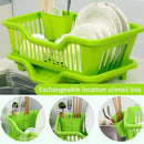 idrop Kitchen Plastic Draining Dish Rack / Rak Pinggan Dapur / 塑料洗碗架(侧面出水)