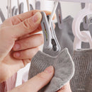 idrop [ 32CM ] 16 Clips Foldable Rotatable Hanging Drying Rack / Tempat Gantung Baju & Pakaian Ringan / 可折叠可旋转晾晒盘大号16夹(晾晒架)32CM