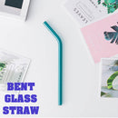 idrop GLASS STRAW - Bent Glassed Drinking Straw