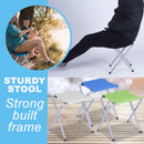 idrop Portable Foldable Outdoor Picnic Stool / Kerusi Lipat Berkhelah / 牛津布户外折叠凳(单层布) [ 27 X 33.5 X 35CM ]
