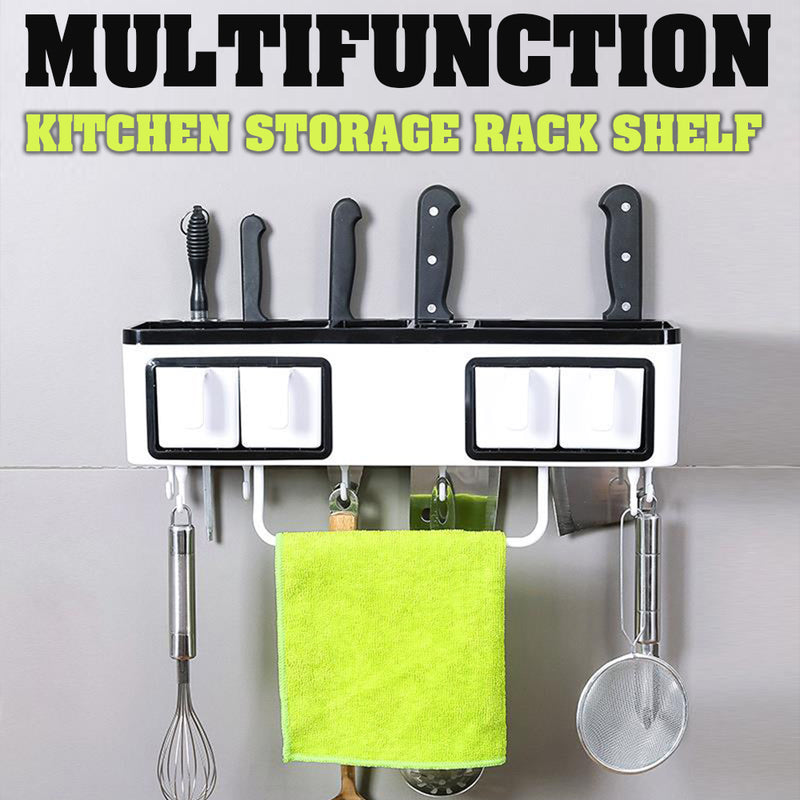 idrop MULTIFUNCTION STORAGE - Kitchen Wall Mount Seasoning Rack Shelf